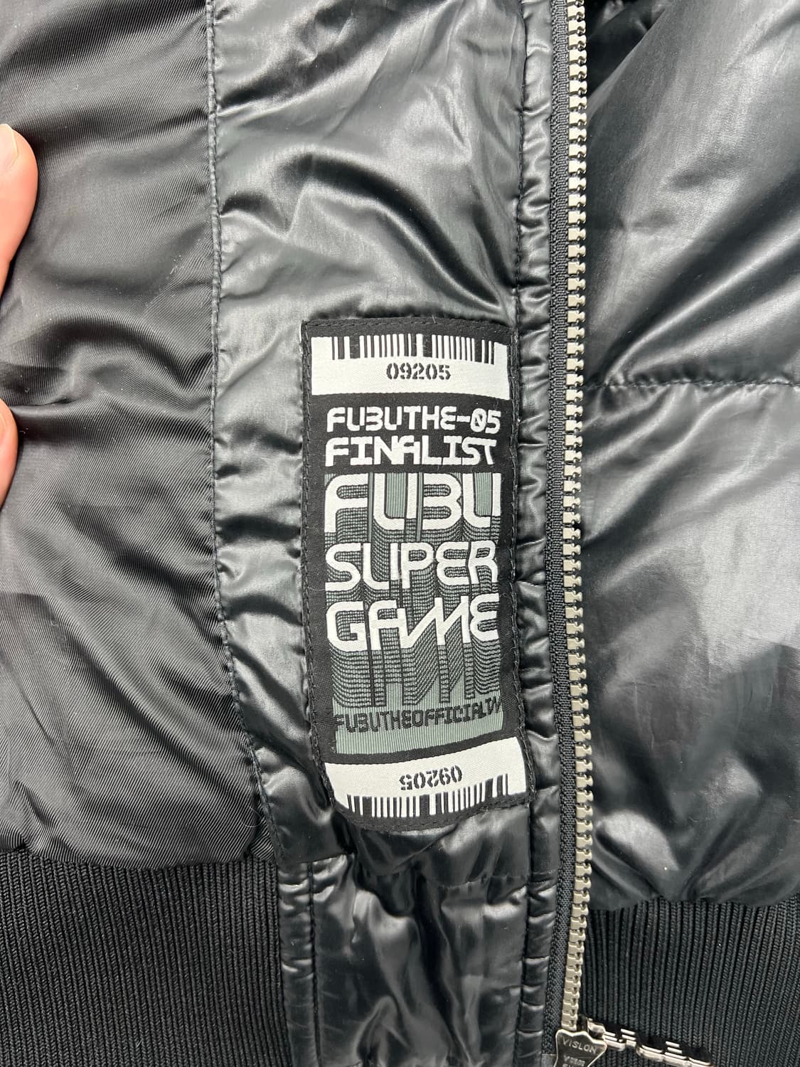 후부 자수 후드 패딩 상품이미지4