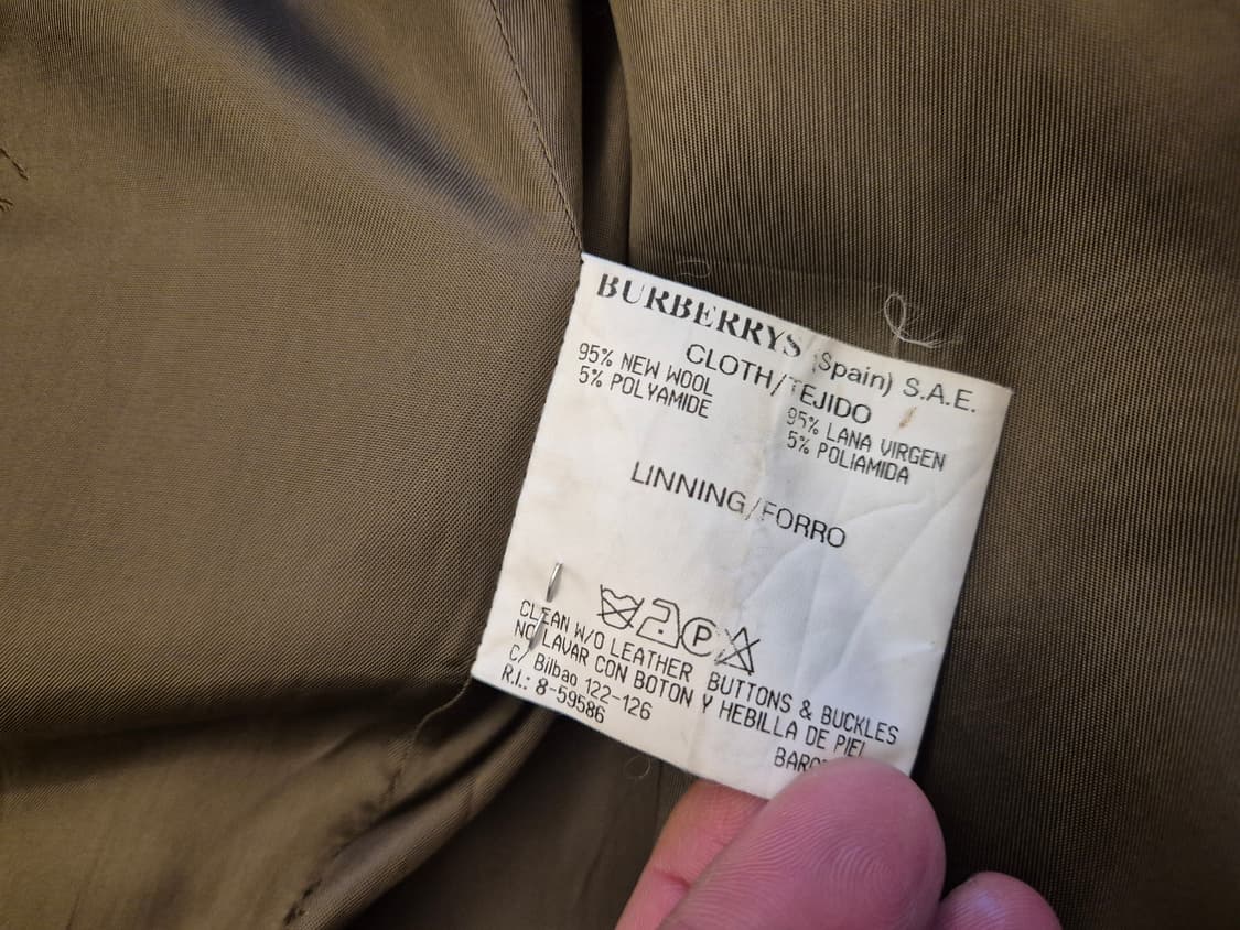 90s 버버리 울 코트 상품이미지10