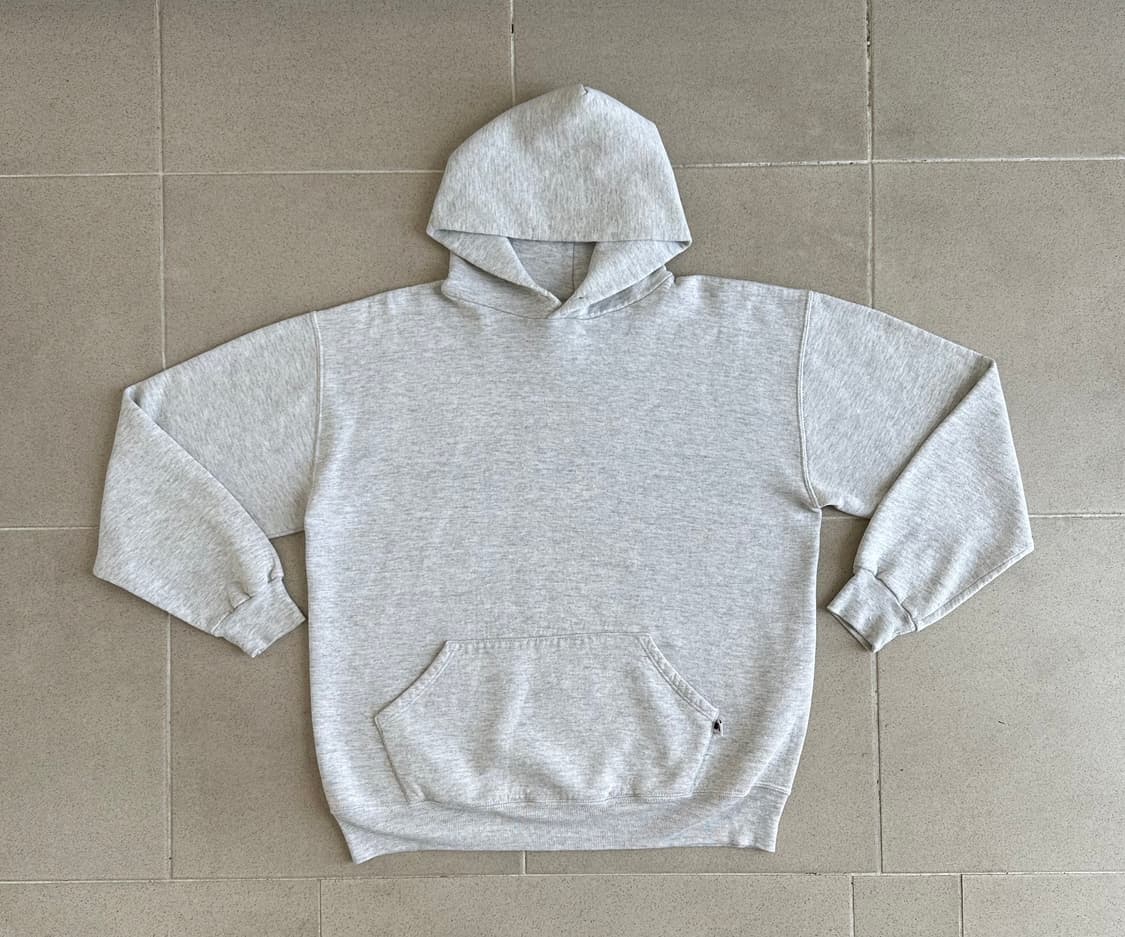 90s 빈티지 러셀 후드 밝은그레이 XL USA 상품이미지1