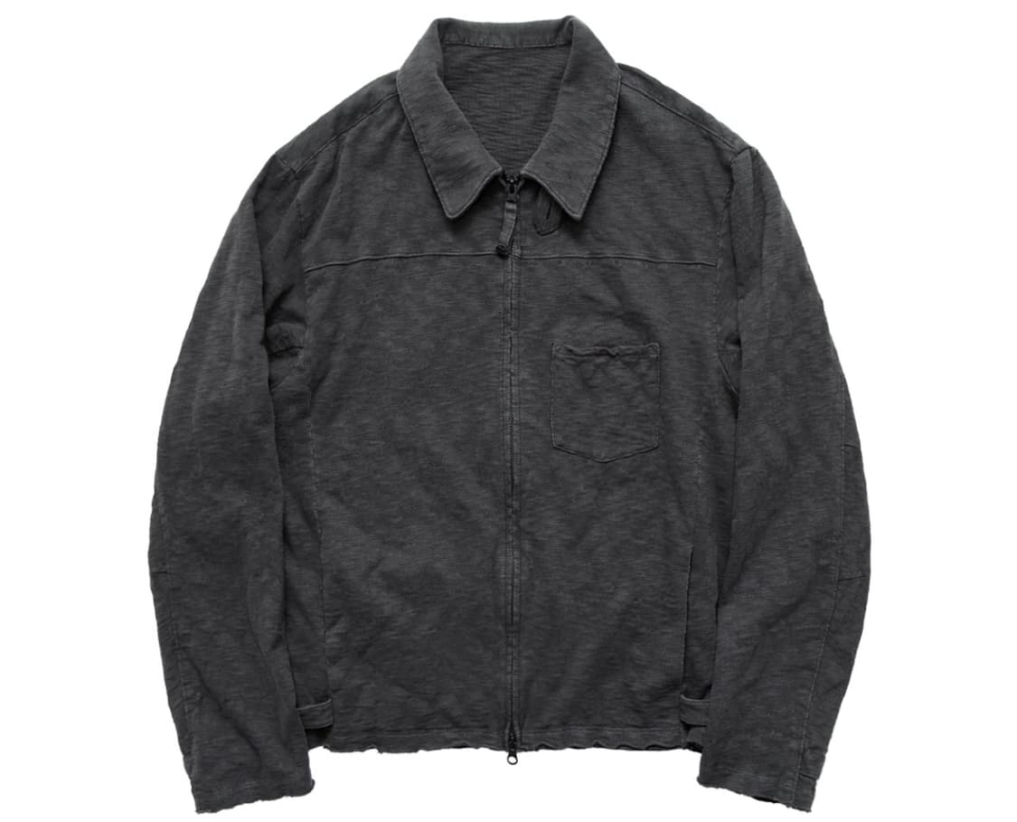 2) 폴리테루 슬럽 집 자켓 차콜 상품이미지1