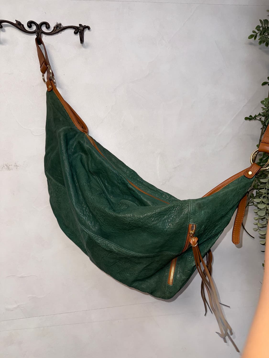 Rubina khaki brown lamb&cow skin 숄더백 상품이미지3