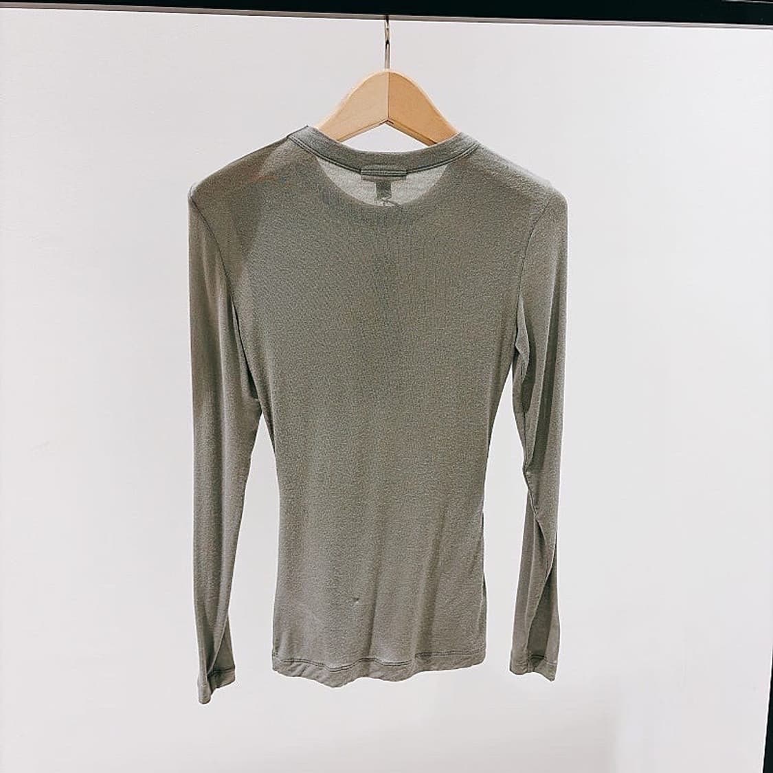 (정품/새상품) 제임스펄스 여성 그레이 셔링 롱슬리브 상품이미지2