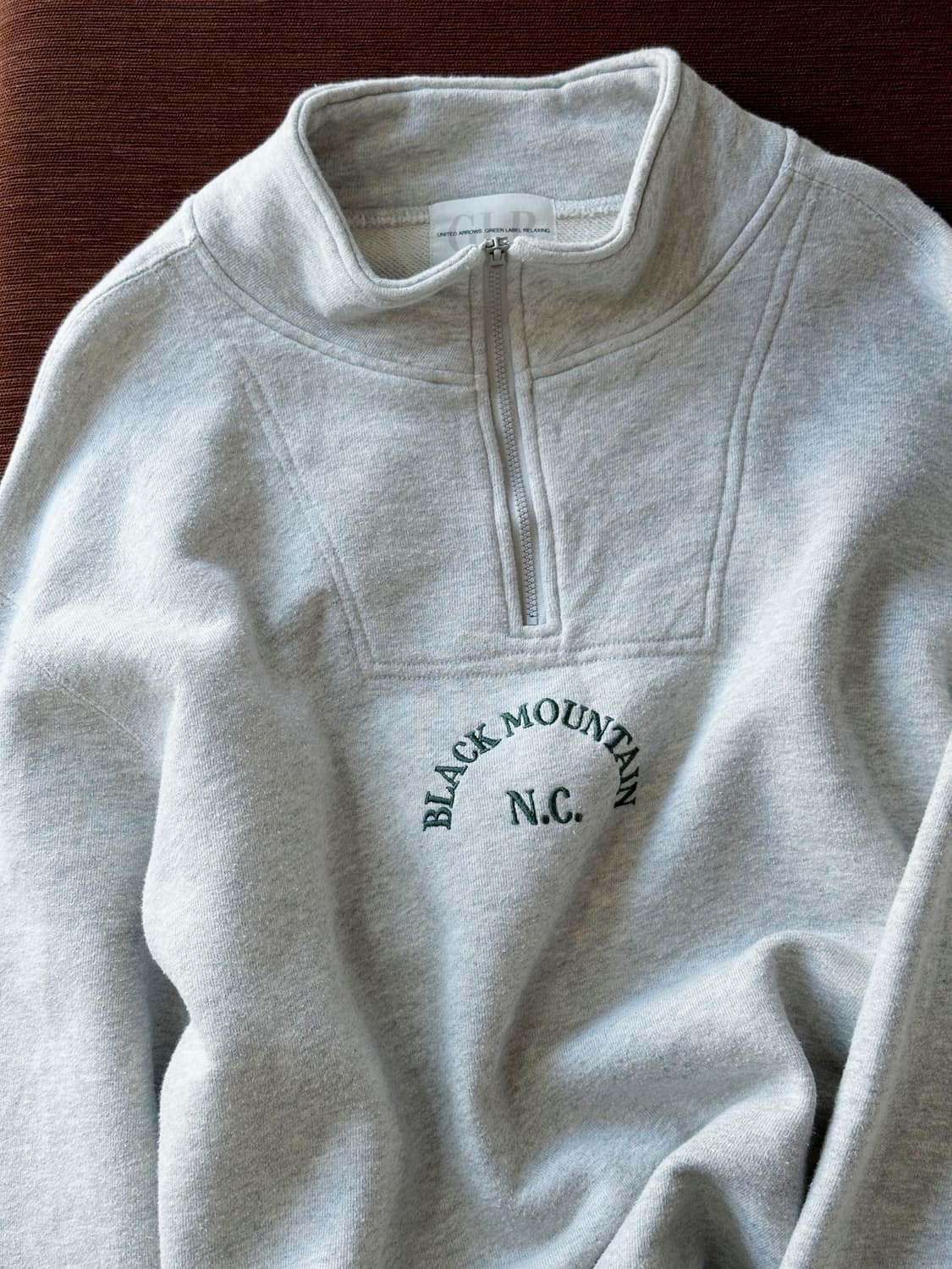 Stand neck zip sweat P/O 상품이미지7