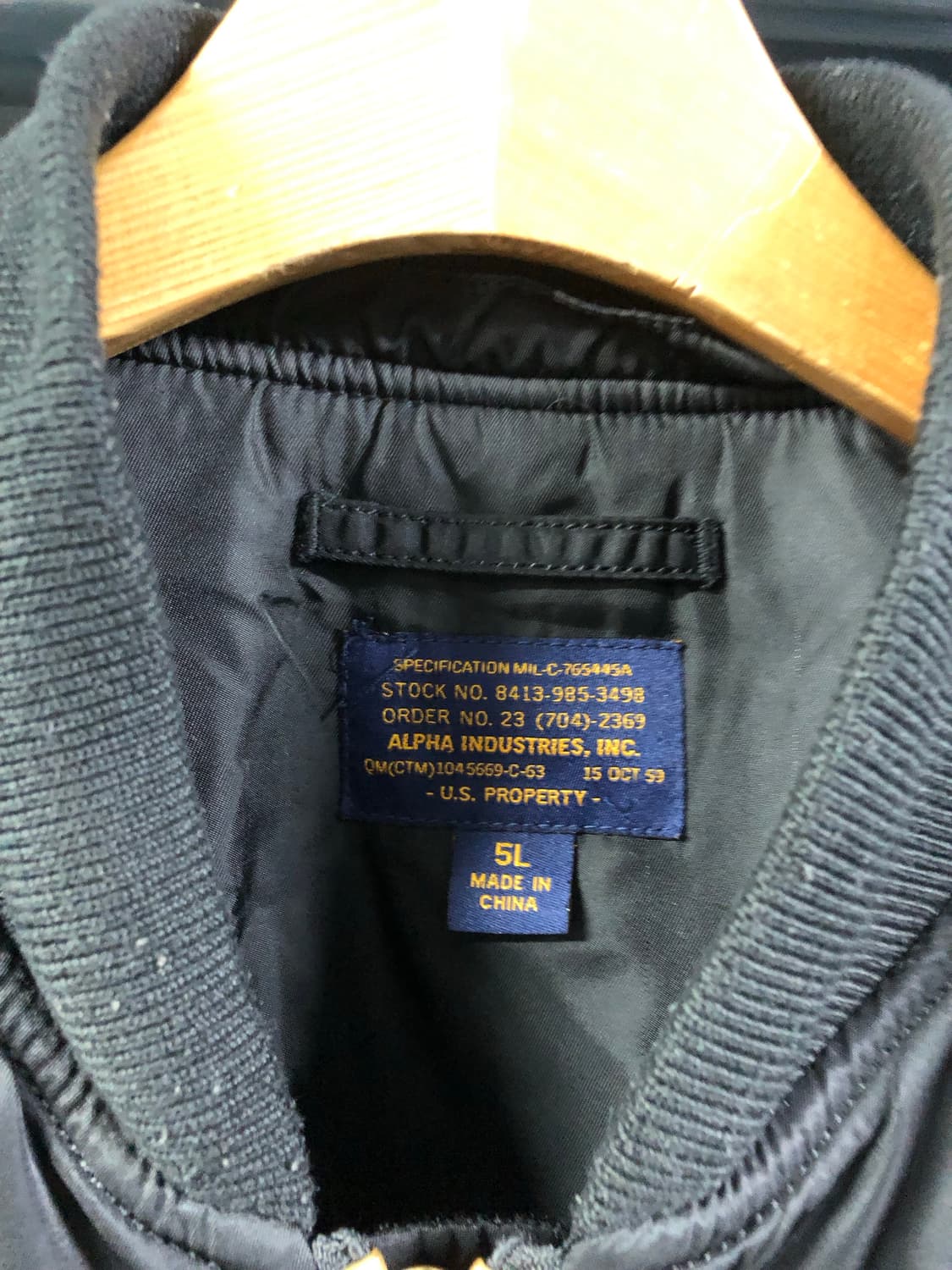 알파인더스트리 복각 후드ma-1 상품이미지2