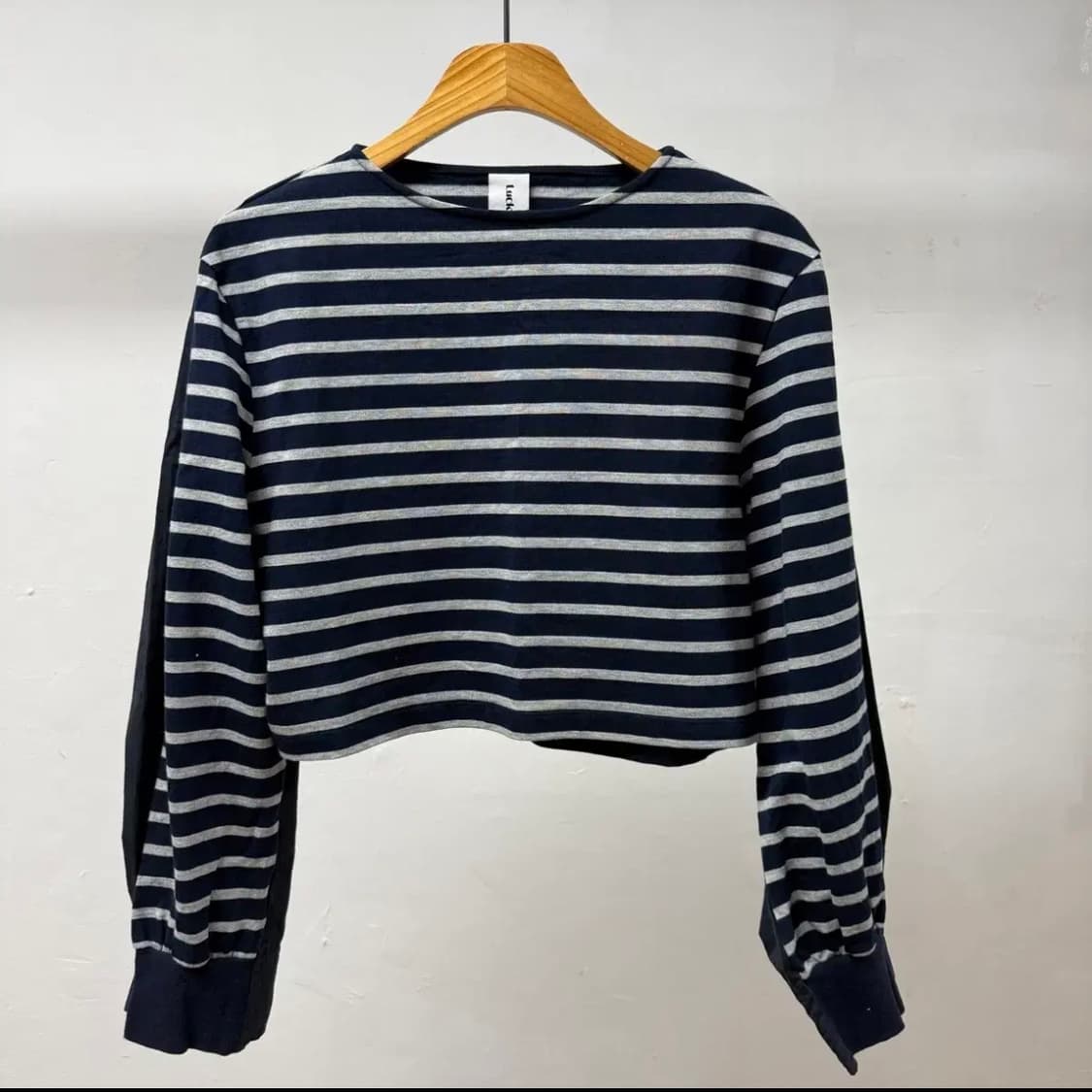 Lucky Marche 럭키마르쉐 스트라이프 크롭티 M사이즈 JS38 상품이미지1