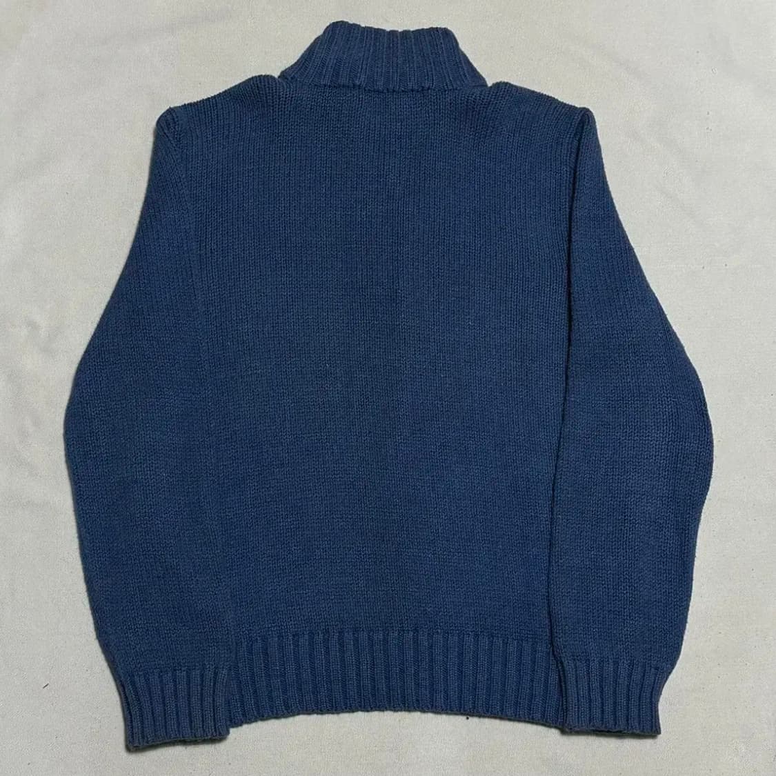 폴로랄프로렌 옐로우 포니 코튼 반집업 니트 상품이미지3