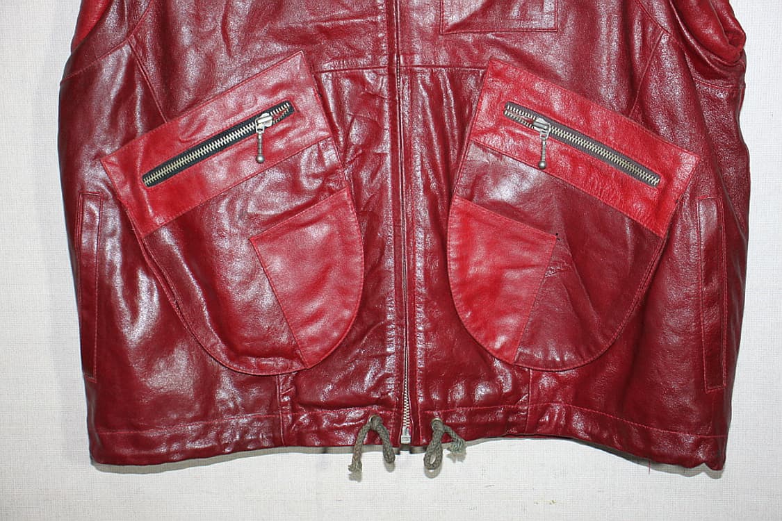 Vintage Leather vest 가죽조끼 우리100) 상품이미지4
