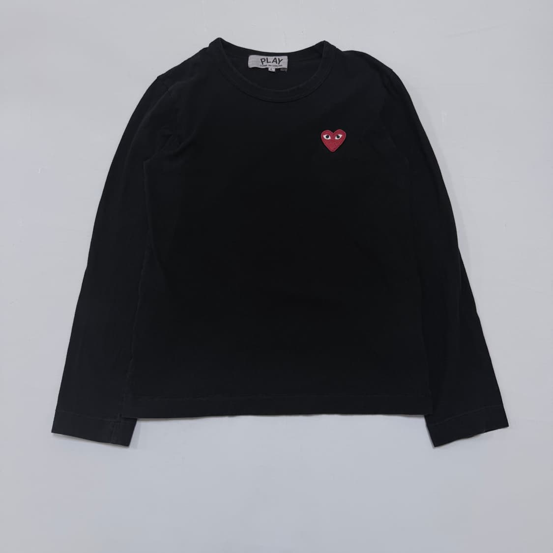 꼼데가르송 하트 블랙 긴팔티셔츠 az-t114 (정품) 상품이미지1
