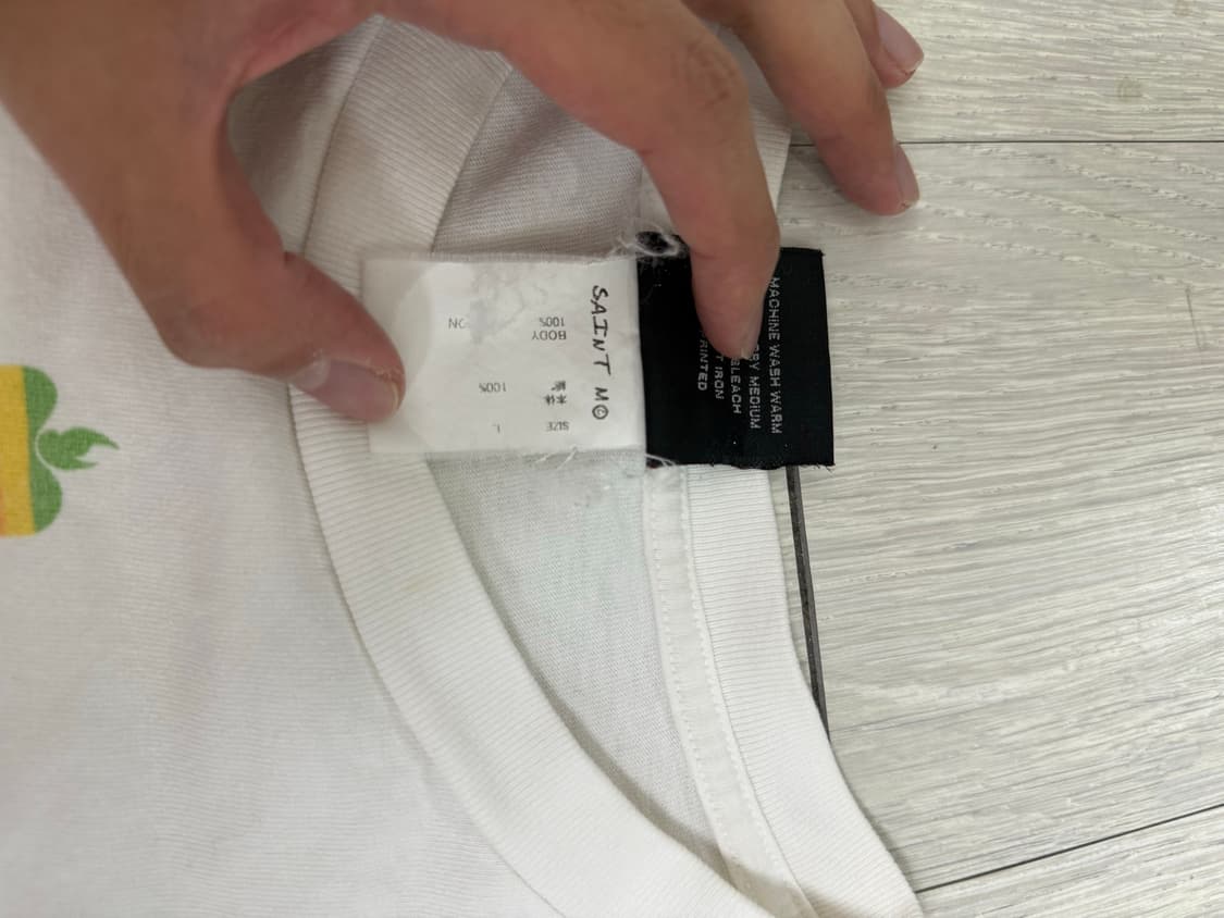 (L)세인트미카엘 애플 로고 반팔티 상품이미지3