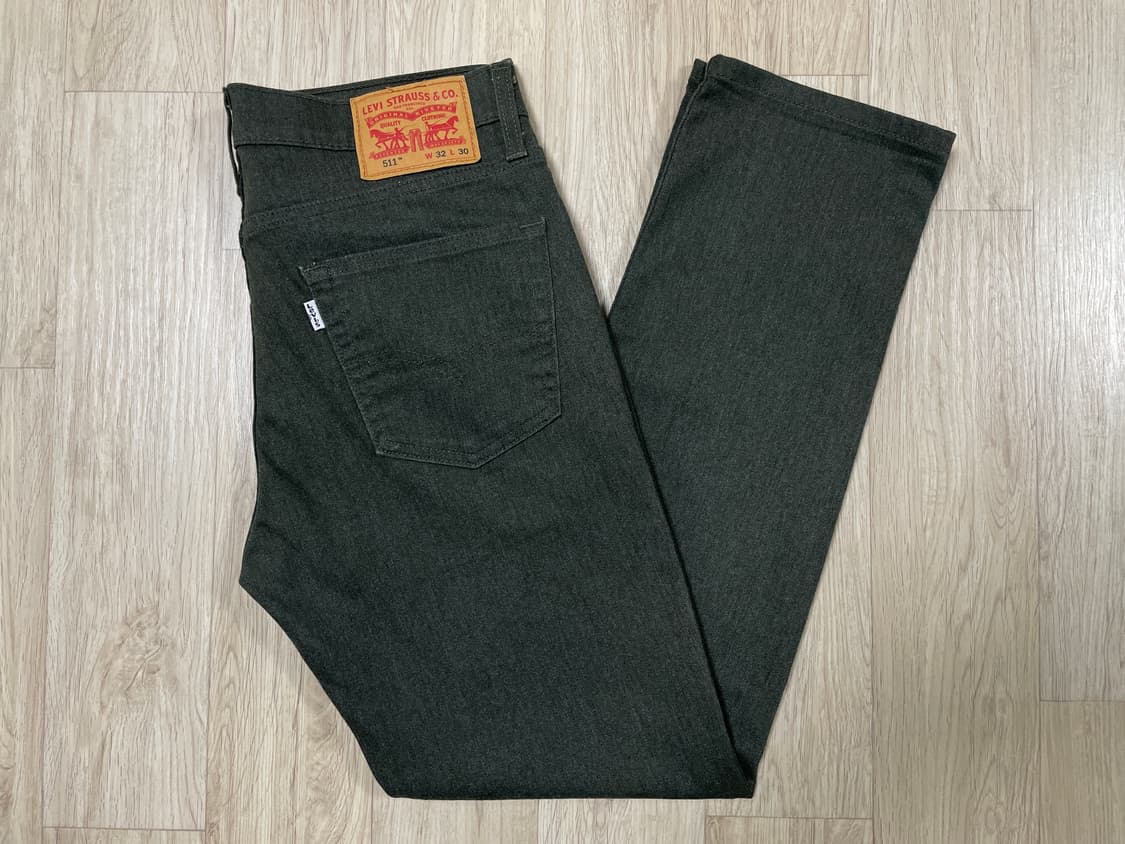31) 리바이스 매장판 511 슬림핏 다크카키 데님팬츠(LVC&폴로) 상품이미지1