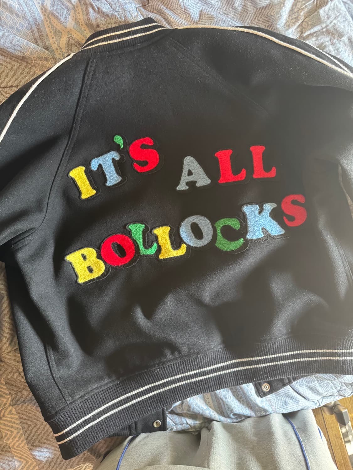 슈프림 바시티 자켓 제이미 잇츠 올 볼락스  M 교신O 상품이미지1