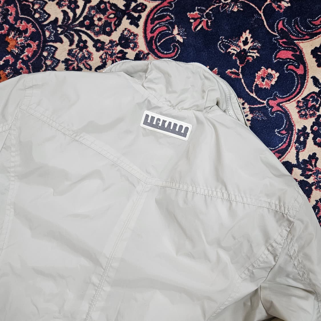 버커루(Buckaroo) 나일론 하이넥 바이커 자켓 M size 상품이미지4