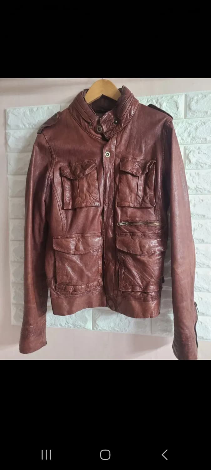 [수]딘 남자 양가죽 자켓 M 상품이미지1