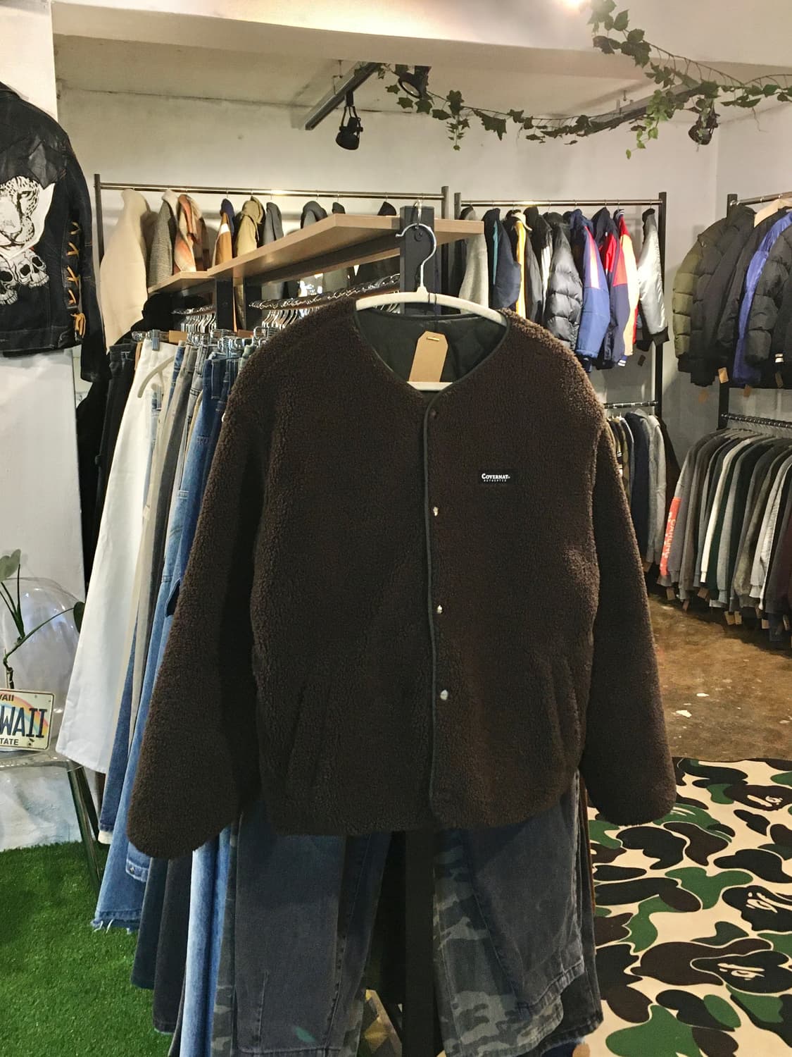 커버낫 리버시블 플리스 자켓 브라운 상품이미지9