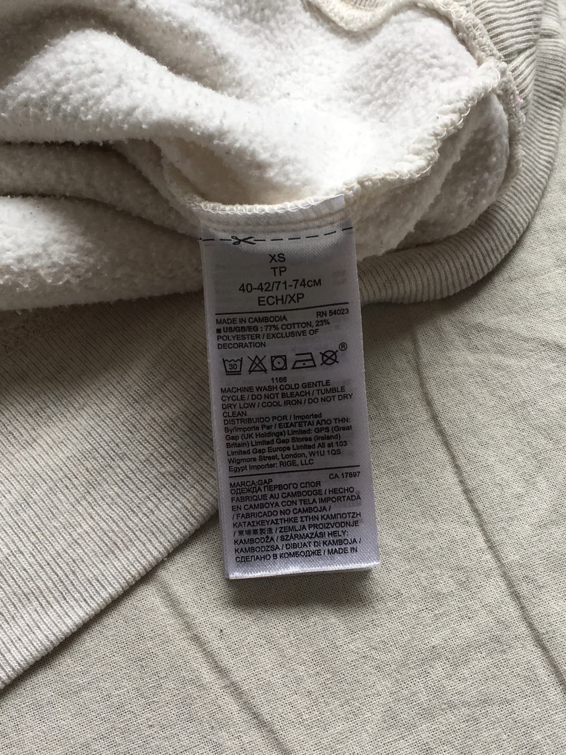 갭 빅로고 후드티 상품이미지7