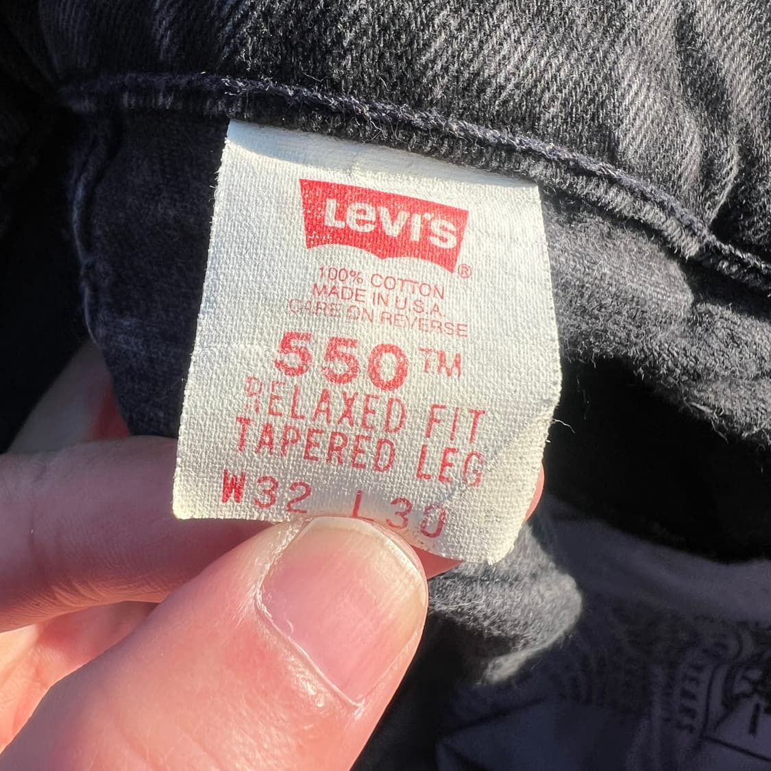 90’s 리바이스 550 블랙 상품이미지7