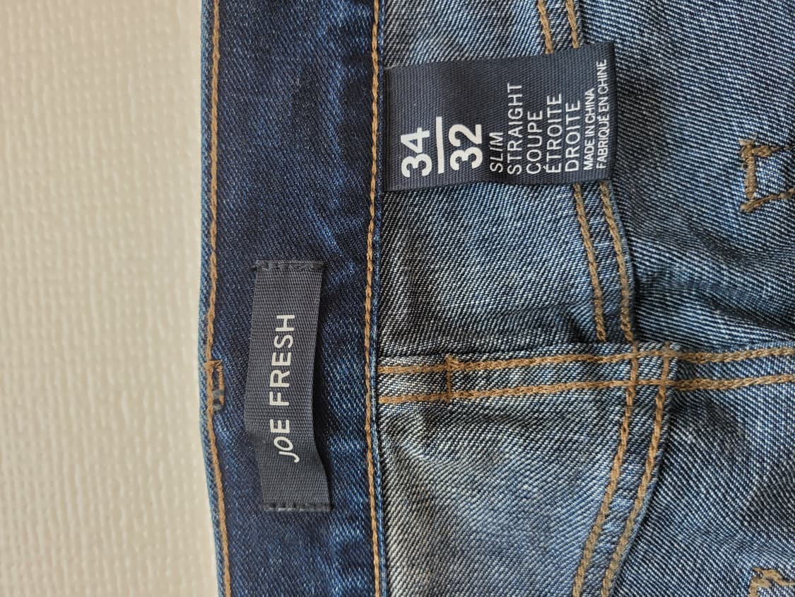 조프레시 JOE FRESH 남자 워싱 청바지 34 네이비 상품이미지6