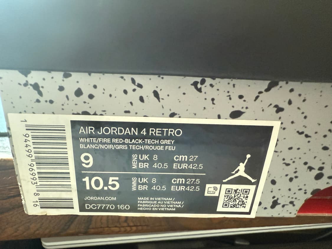 에어조던4 270 파이어레드 상품이미지6