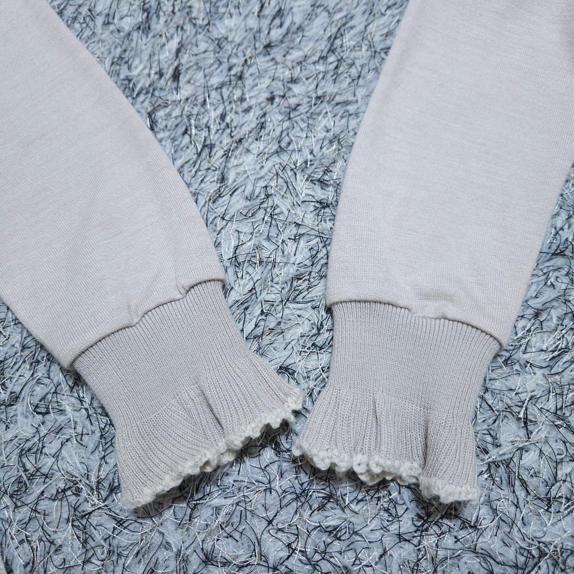 SJSJ) 85(free) 소매 넥 셔링니트(레이온,폴리) / 왕눈이샵 상품이미지7