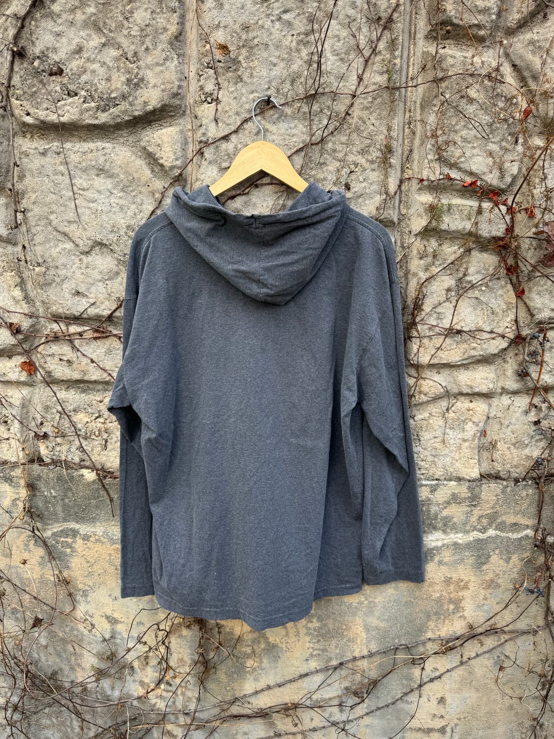 90s 타미힐피거 롱슬리브 후디 후드티 그레이 xl 상품이미지2