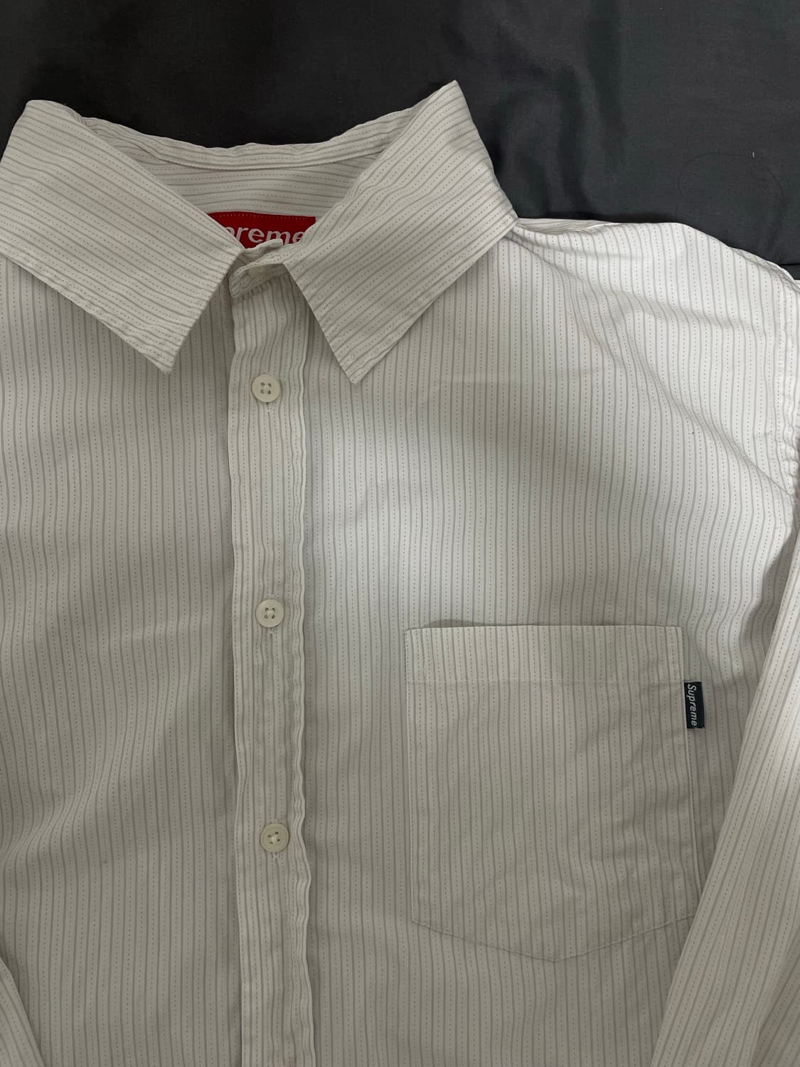 90s 슈프림 스트라이프 셔츠 상품이미지1