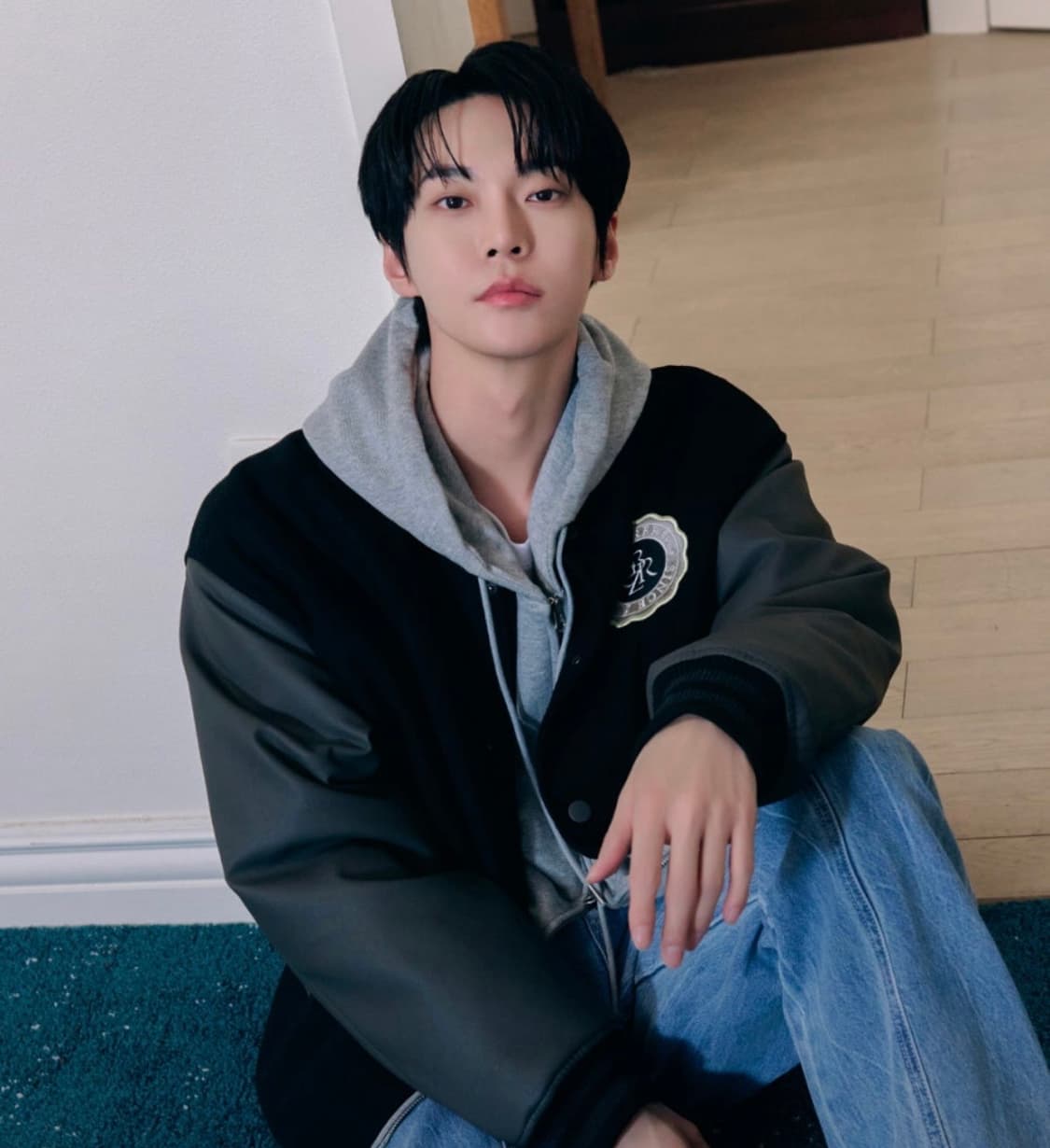 시티브리즈 울 프레피 바시티 자켓 L nct도영 상품이미지2