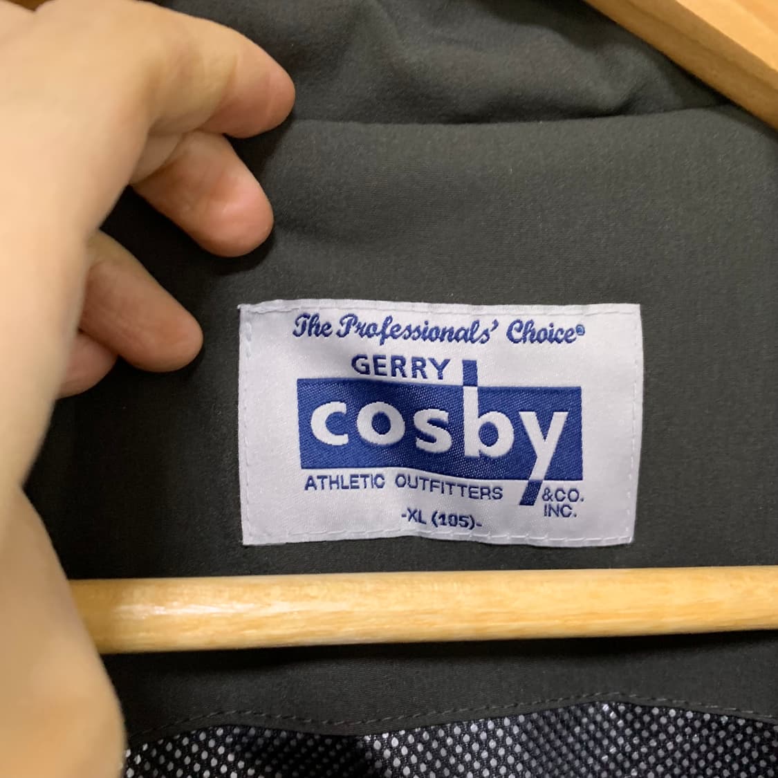 코스비 cosby 빈티지 배색 패딩 점퍼 카키 XL 남녀공용 상품이미지7