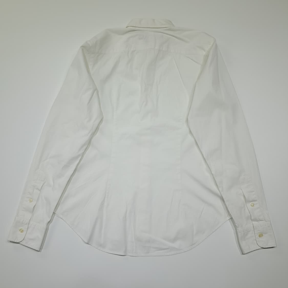 CK097 XL 폴로 90s 홍콩판 엘라스틴 화이트 슬림핏 셔츠 남방 상품이미지6