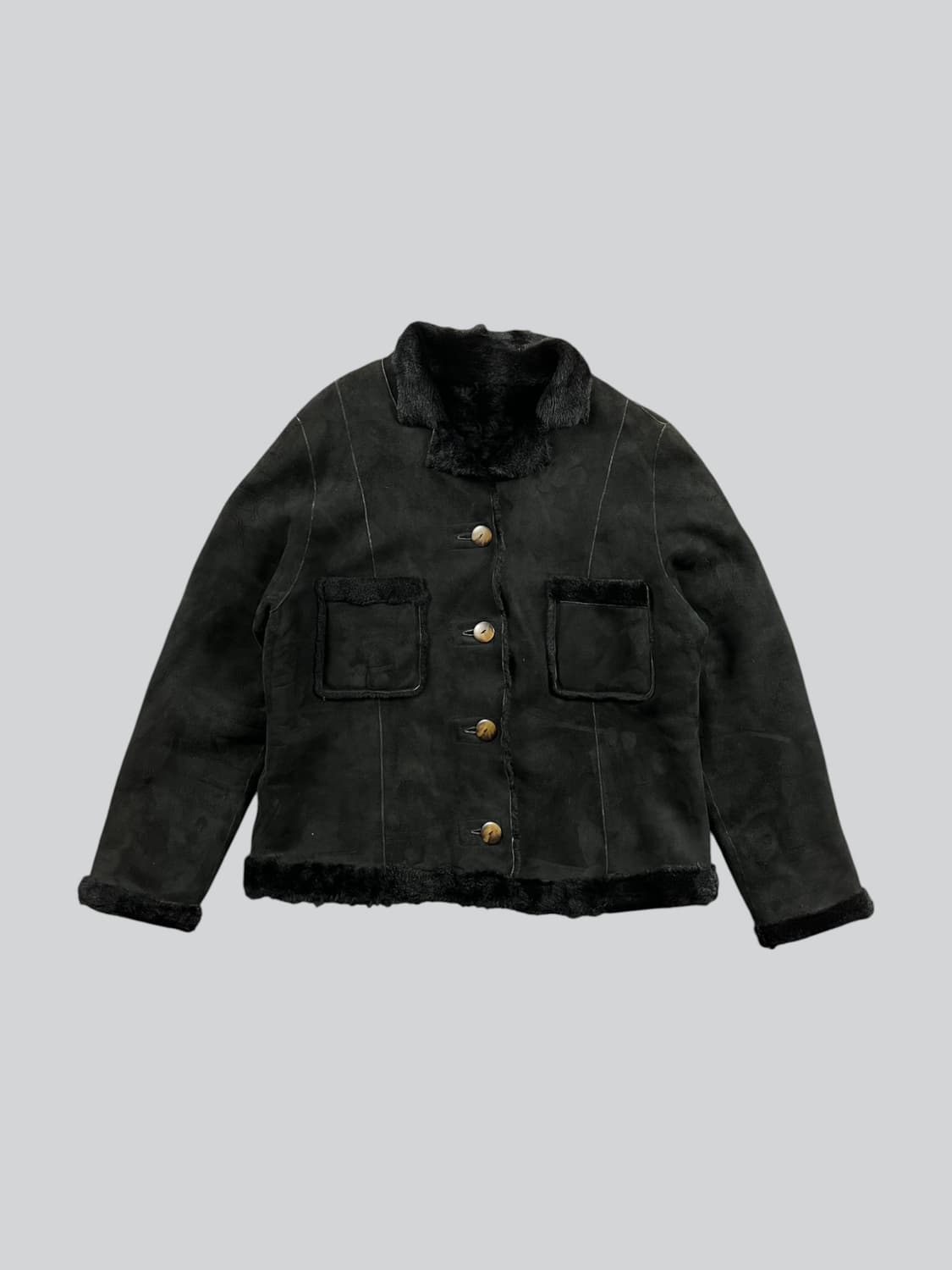 Vintage 양가죽 퍼 자켓  상품이미지1