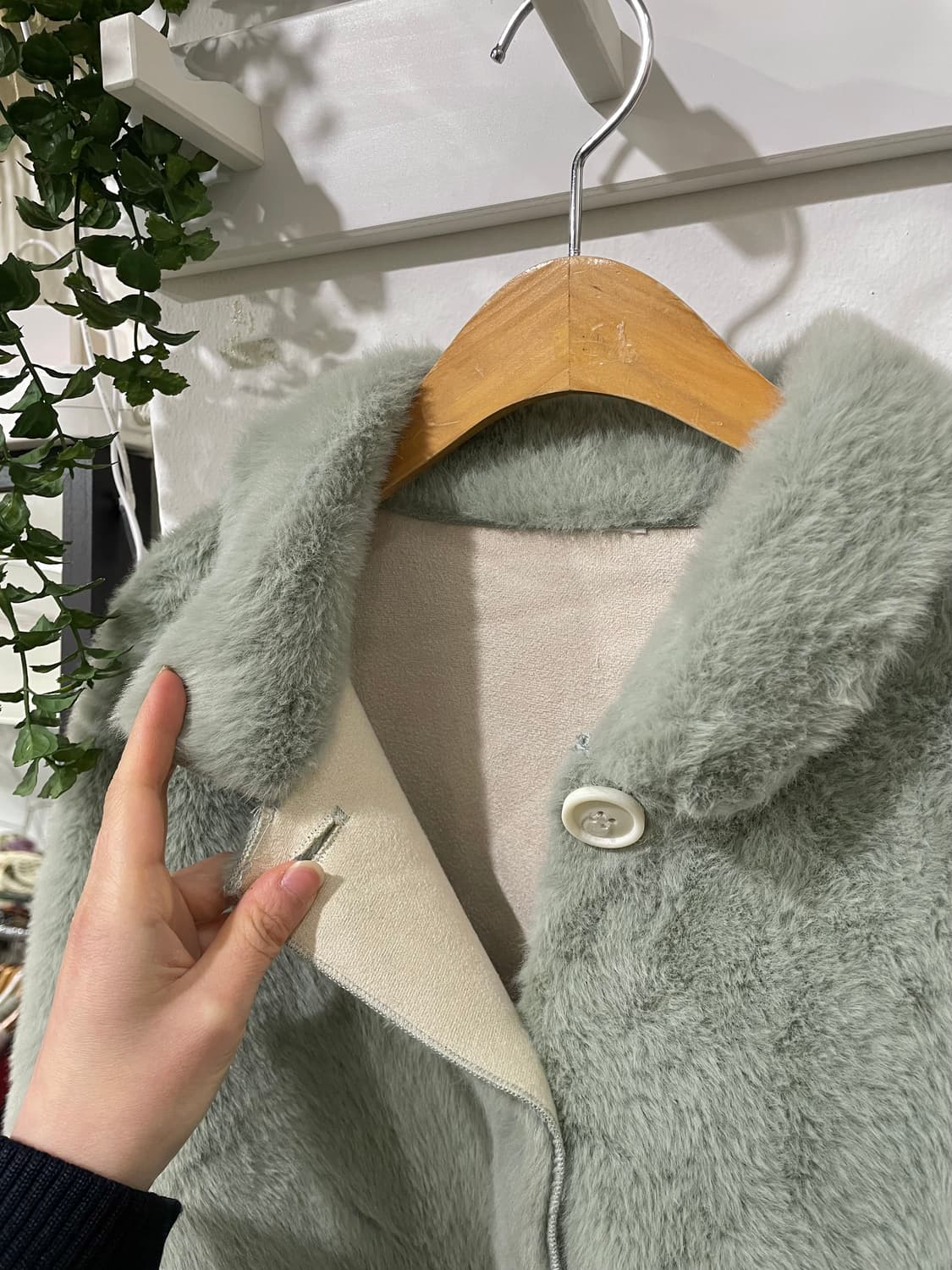 Powder Mint Fur Coat 상품이미지8