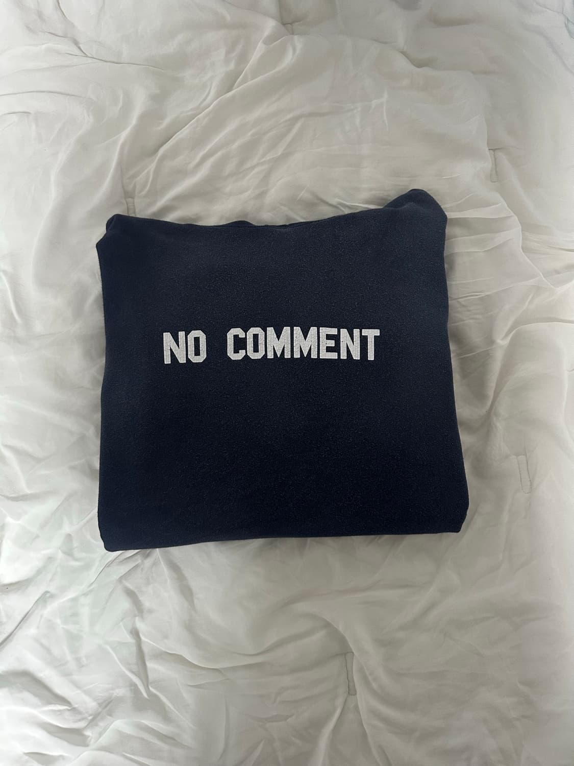 [2] 발렌시아가 22SS 노코멘트 후디 네이비 상품이미지2