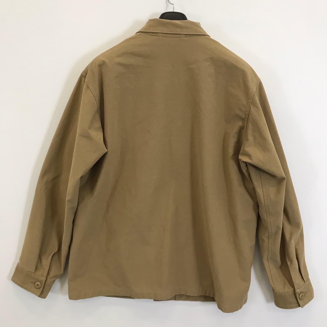 유니클로 져지 오버셔츠 베이지브라운 [L] 상품이미지4