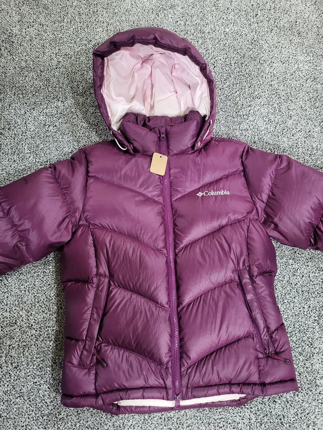 컬럼비아(COLUMBIA) 퍼플 컬러 패딩  상품이미지1