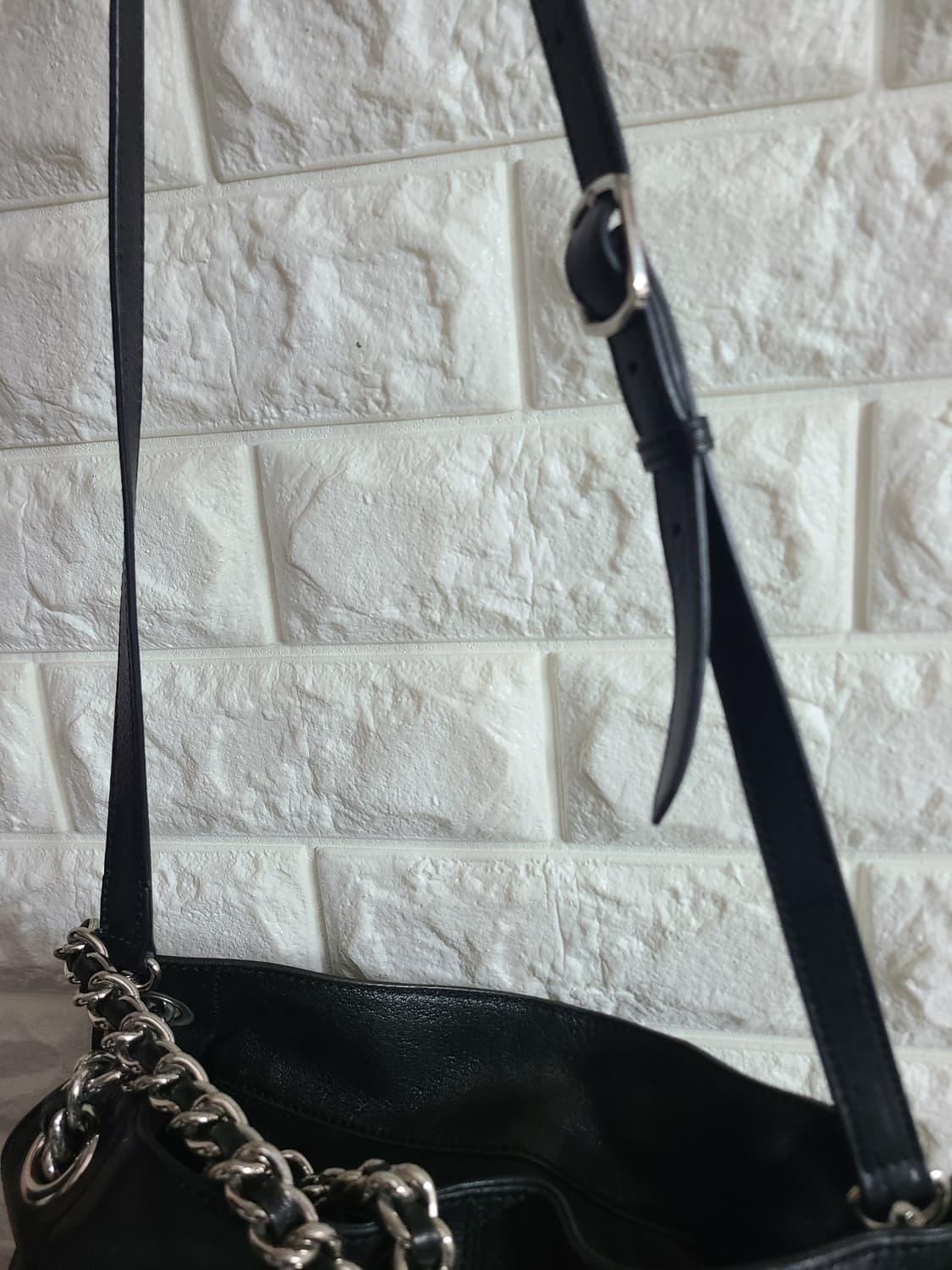 시슬리 가죽 체인 숄더백 상품이미지7