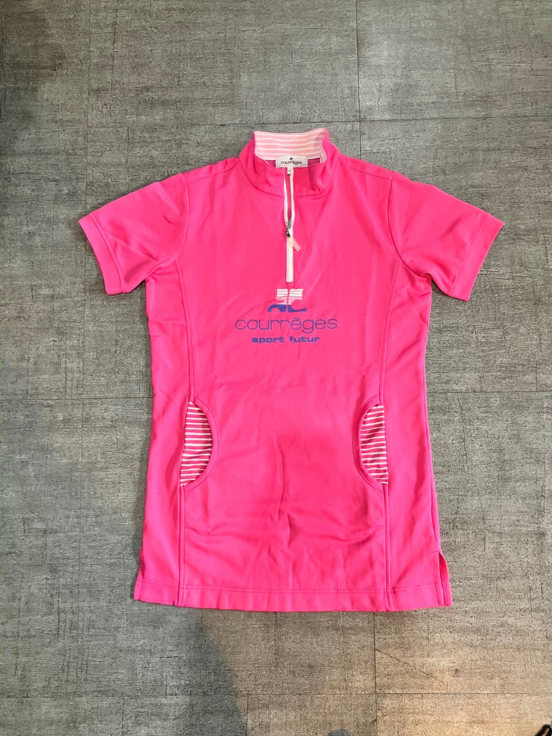 Courreges 꾸레쥬 핀터깔y2k 하구미모리걸 반팔티셔츠 상품이미지1