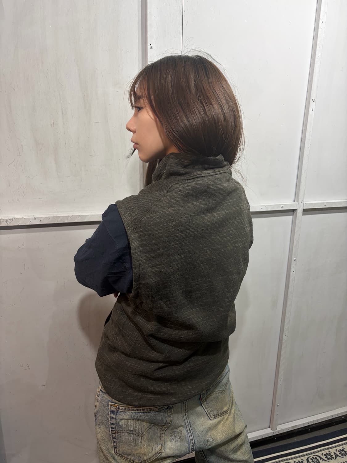 PATAGONIA khaki fleece vest 상품이미지3