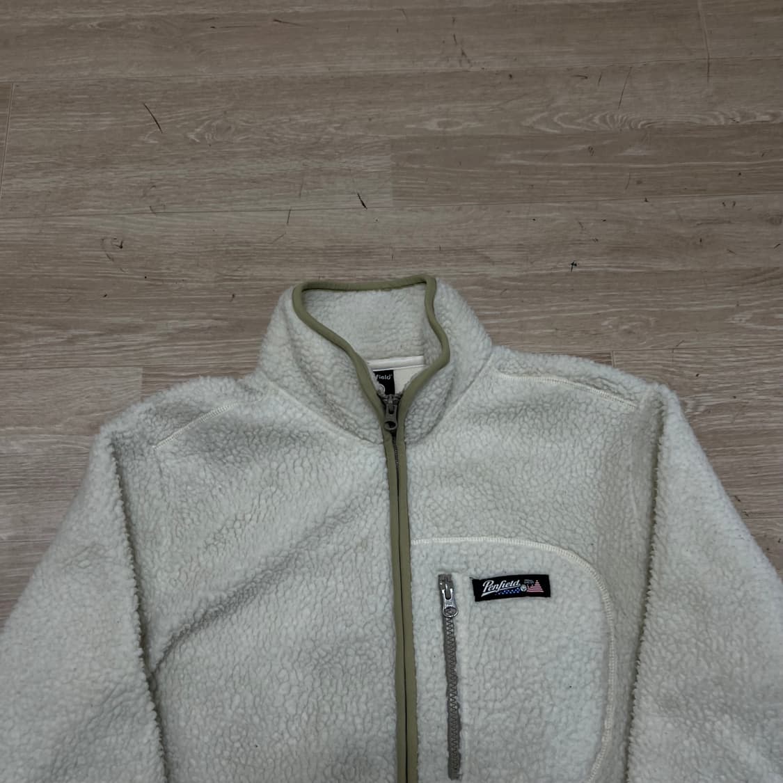 펜필드 양털 뽀글이 후리스 플리스 집업자켓 [아이보리] L/100 상품이미지2