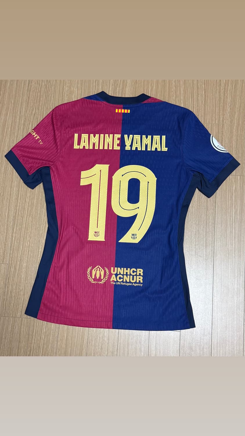 24-25 바르셀로나 지급용(구스폰) 라민야말 유니폼 상품이미지2