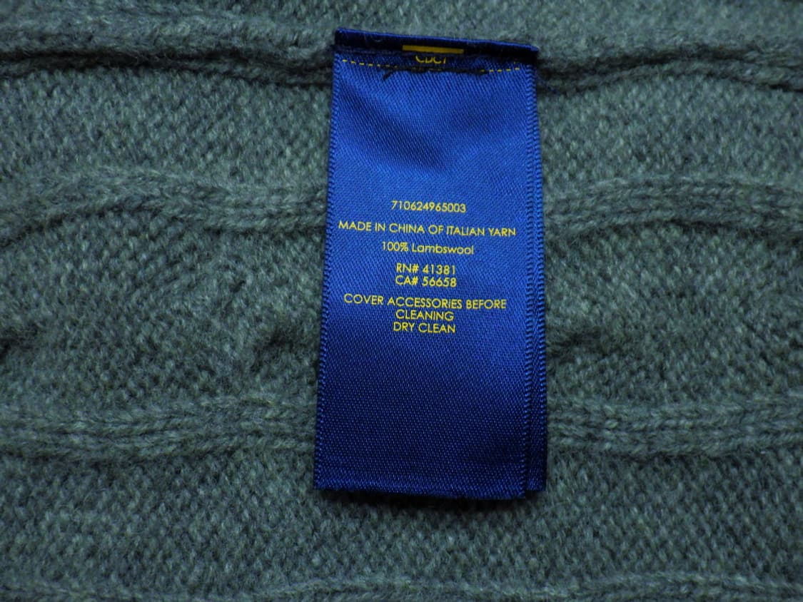 (M/95) 폴로랄프로렌 울 숄카라 꽈배기 니트 가디건 상품이미지8