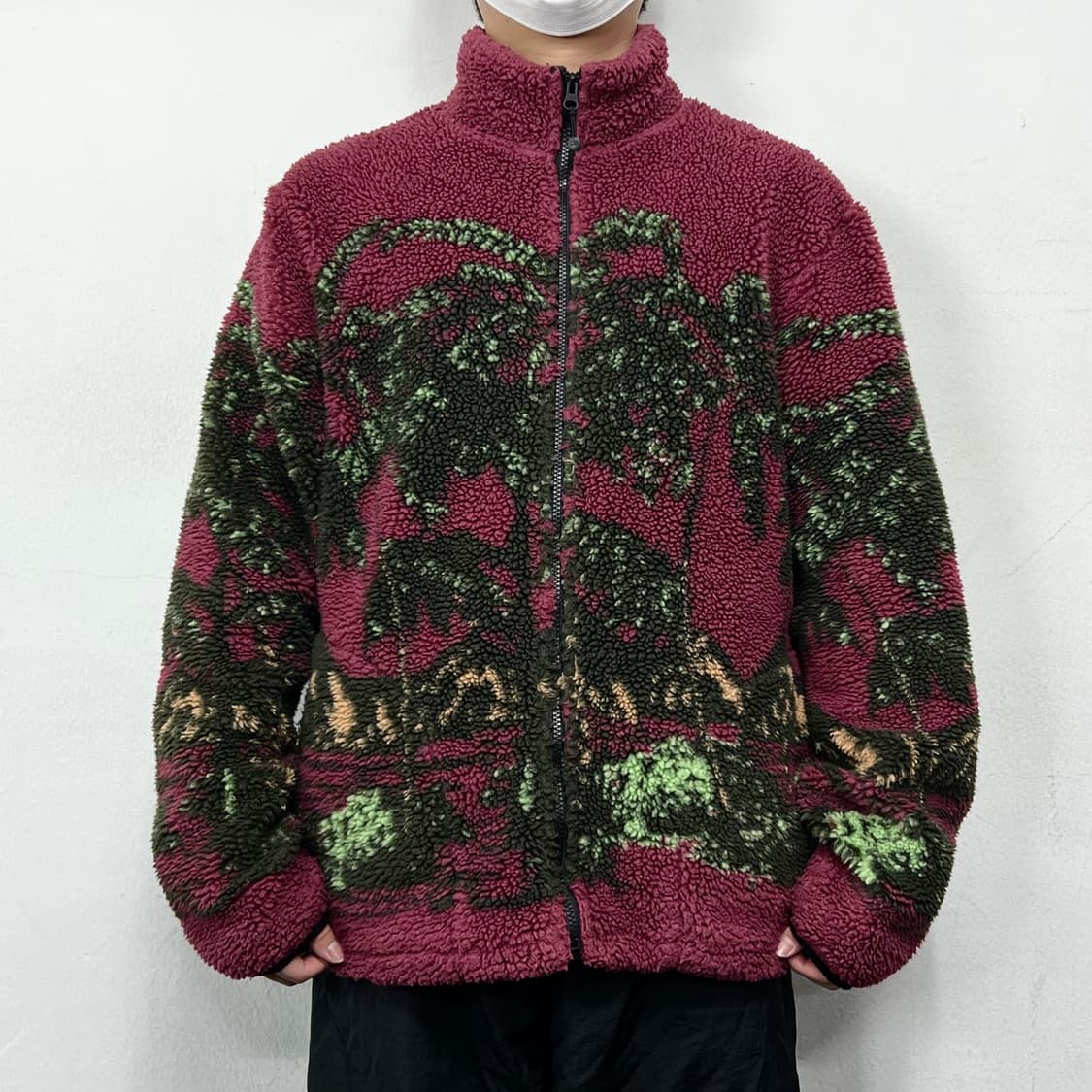 스투시 하와이안 자카드 플리스 집업 자켓 상품이미지2