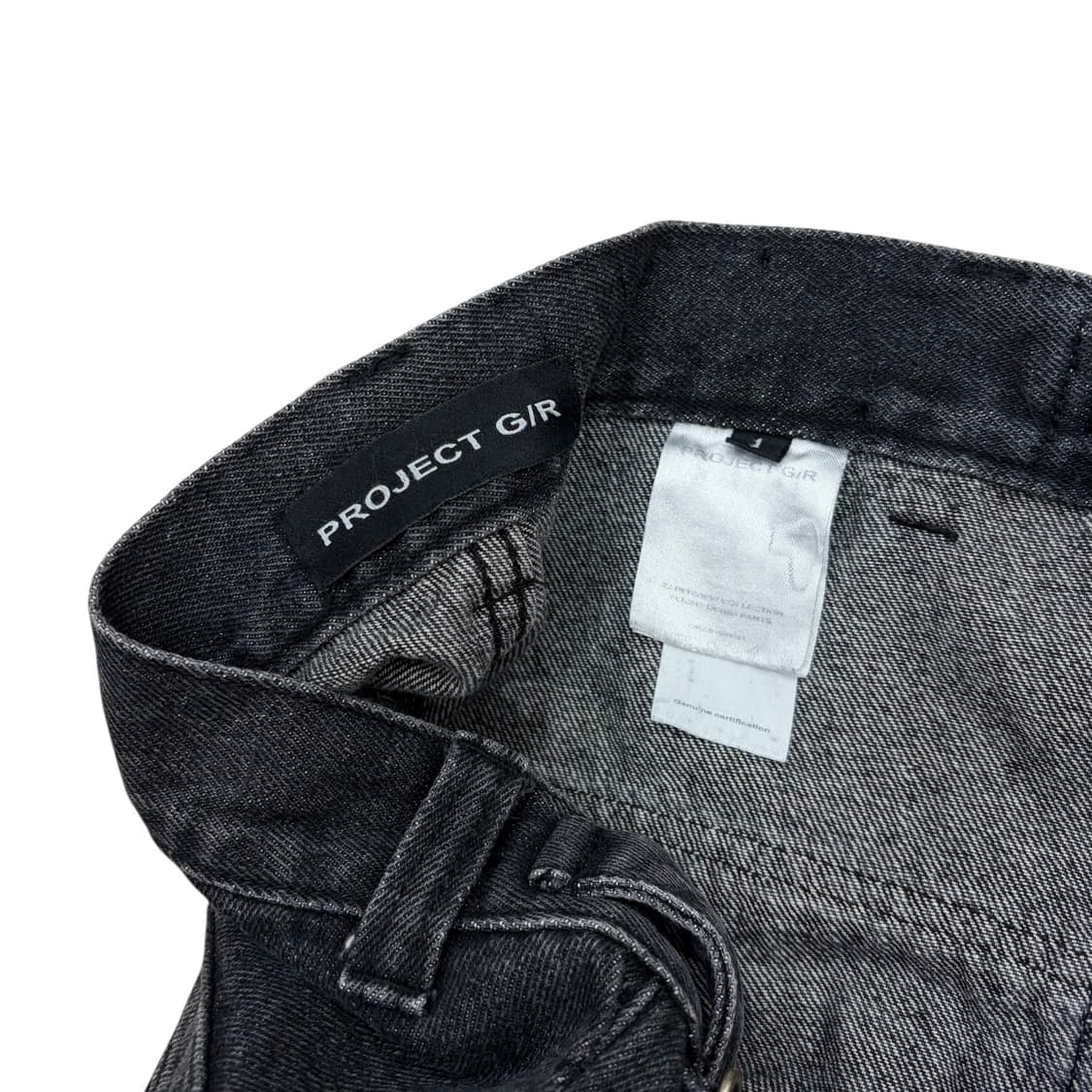 프로젝트 지알 PROJECT GR 플라이트 블랙 데님 팬츠 바지 (1) 상품이미지3