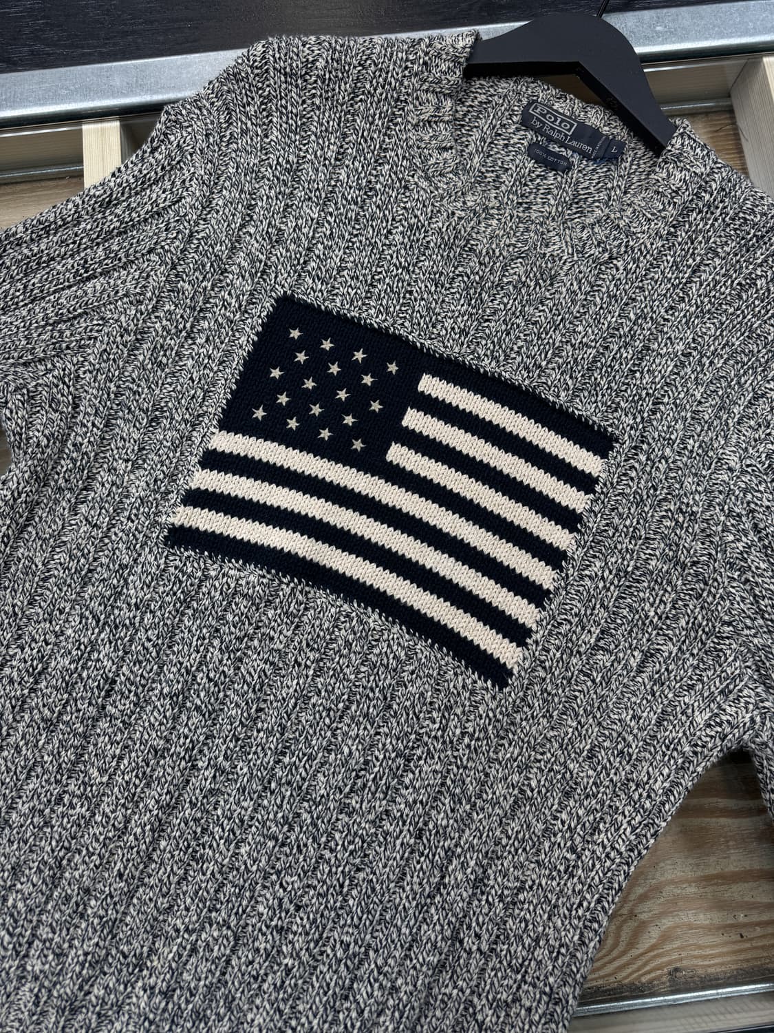 폴로랄프로렌 스타앤스트라이프 리브드 스웨터 상품이미지4