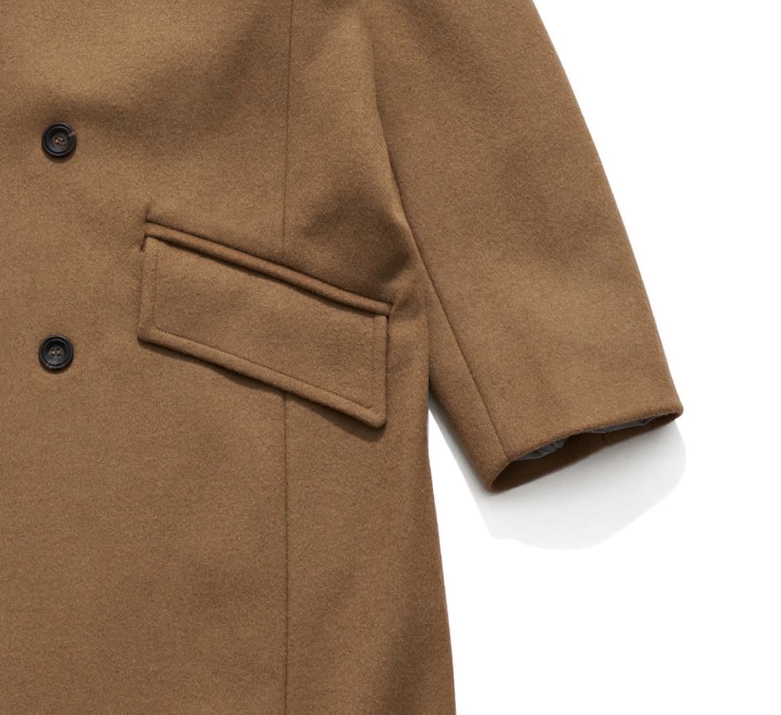 (L) 언어펙티드 오버사이즈 더블 코트 카멜 상품이미지3