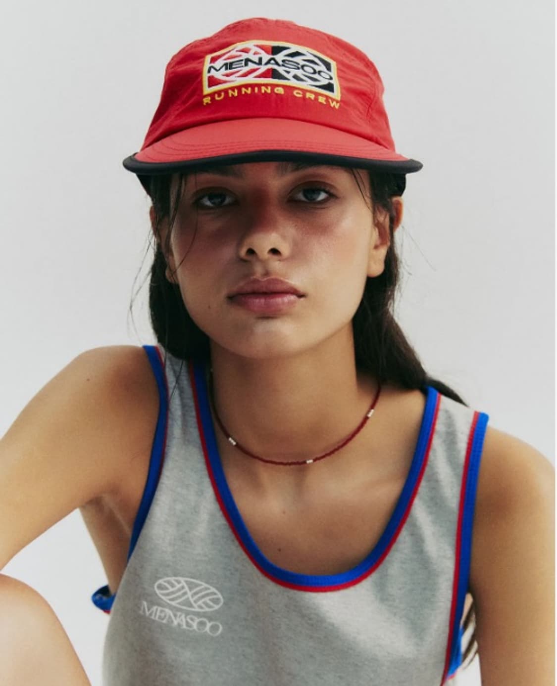 [새상품] MENASOO 미나수 트랙 캠프캡 볼캡 모자 상품이미지1