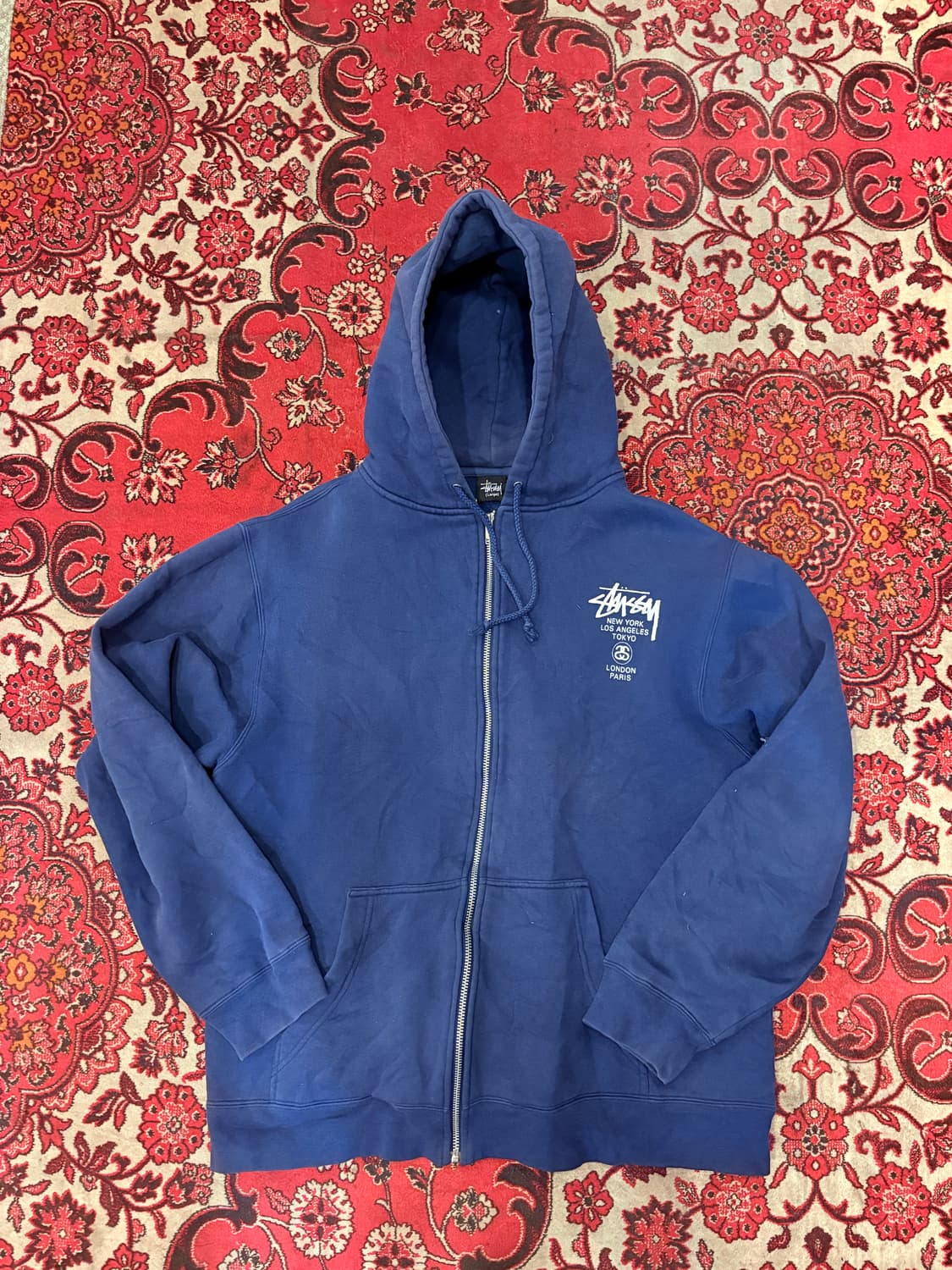 Stüssy Graphic Zip-up Hoodie 상품이미지1