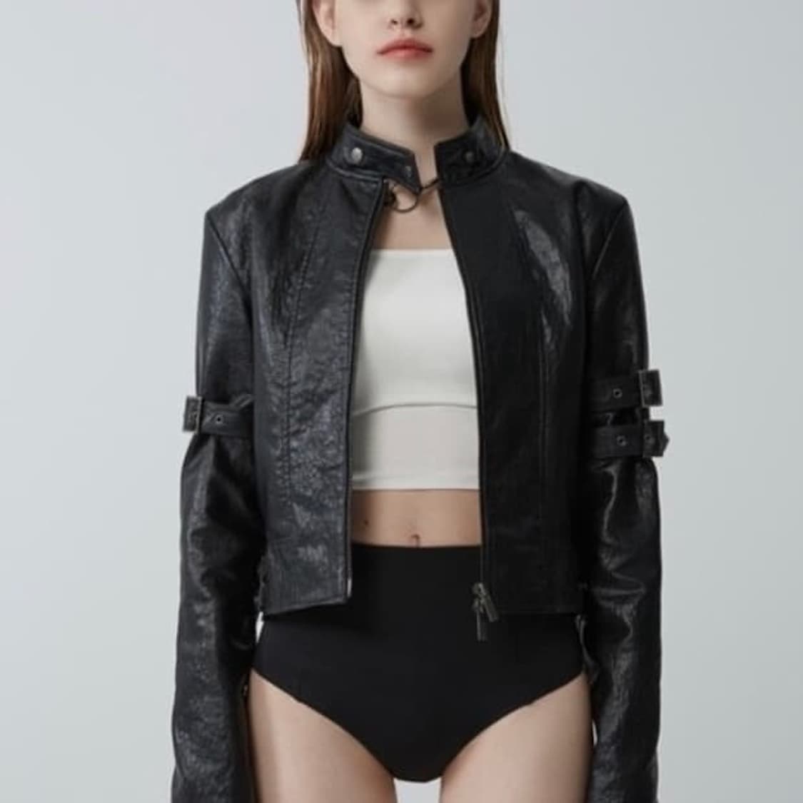 보헤미안서울 투웨이 레더 자켓 상품이미지1