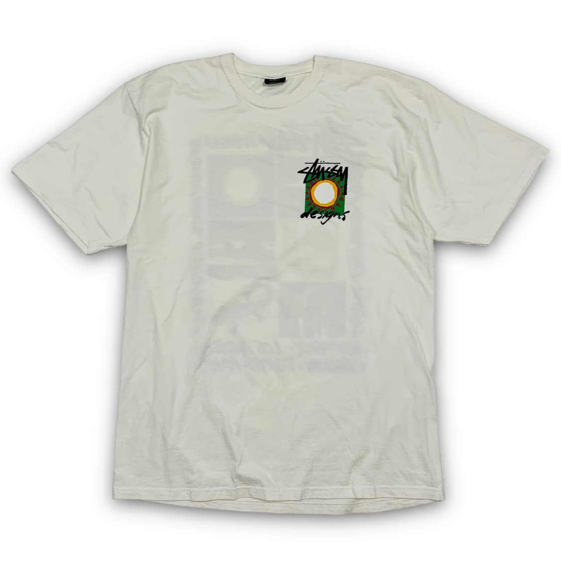 스투시 식스 픽쳐 투어 화이트 반팔 티셔츠 상품이미지3