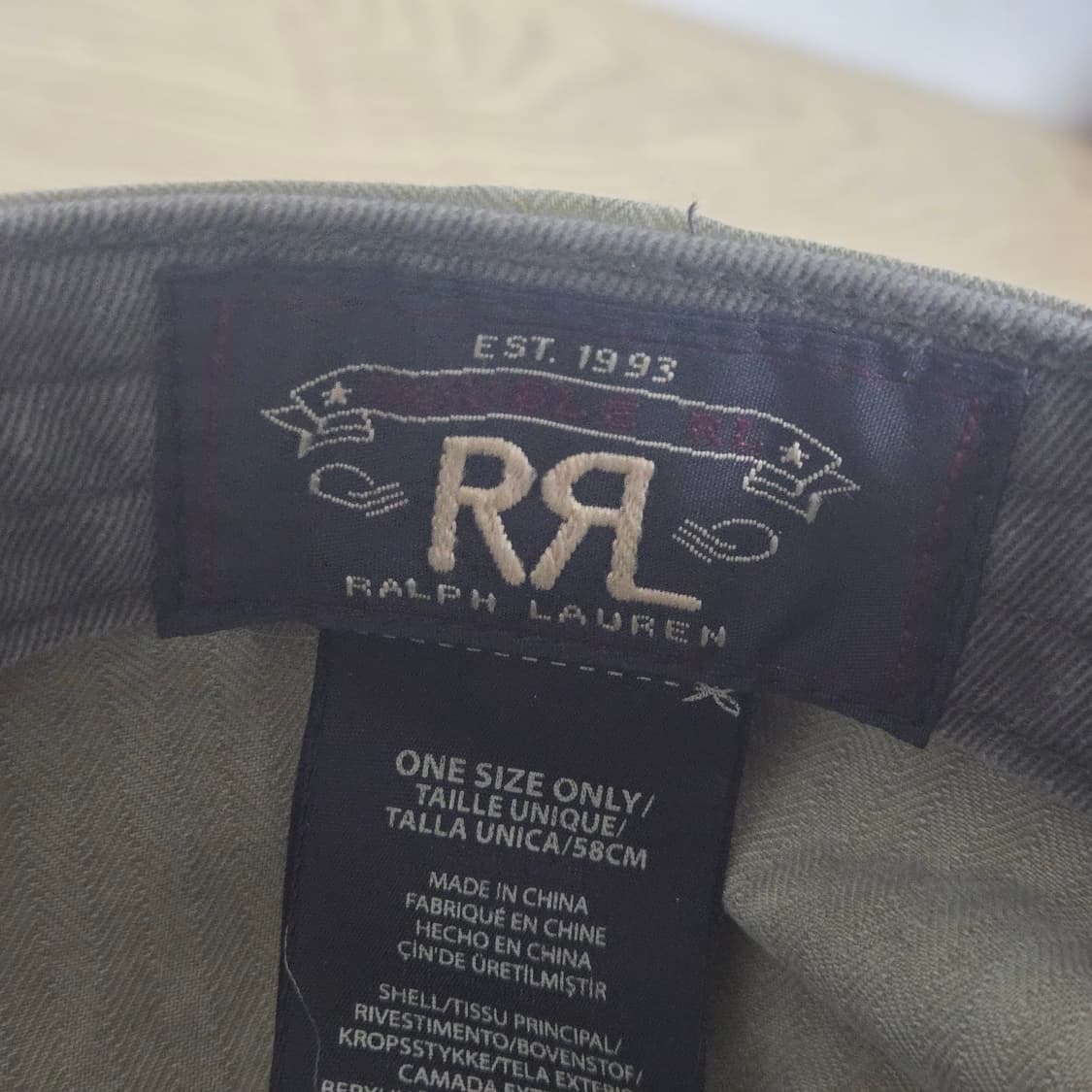 OS RRL 더블알엘 윙 볼캡 카키 상품이미지7