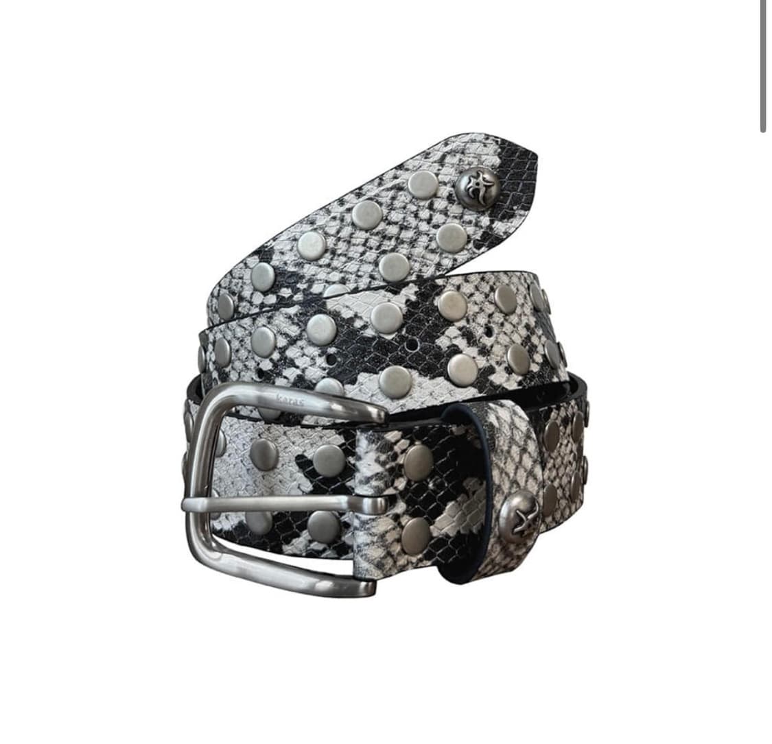 카라스 파이톤 레더 벨트  상품이미지1