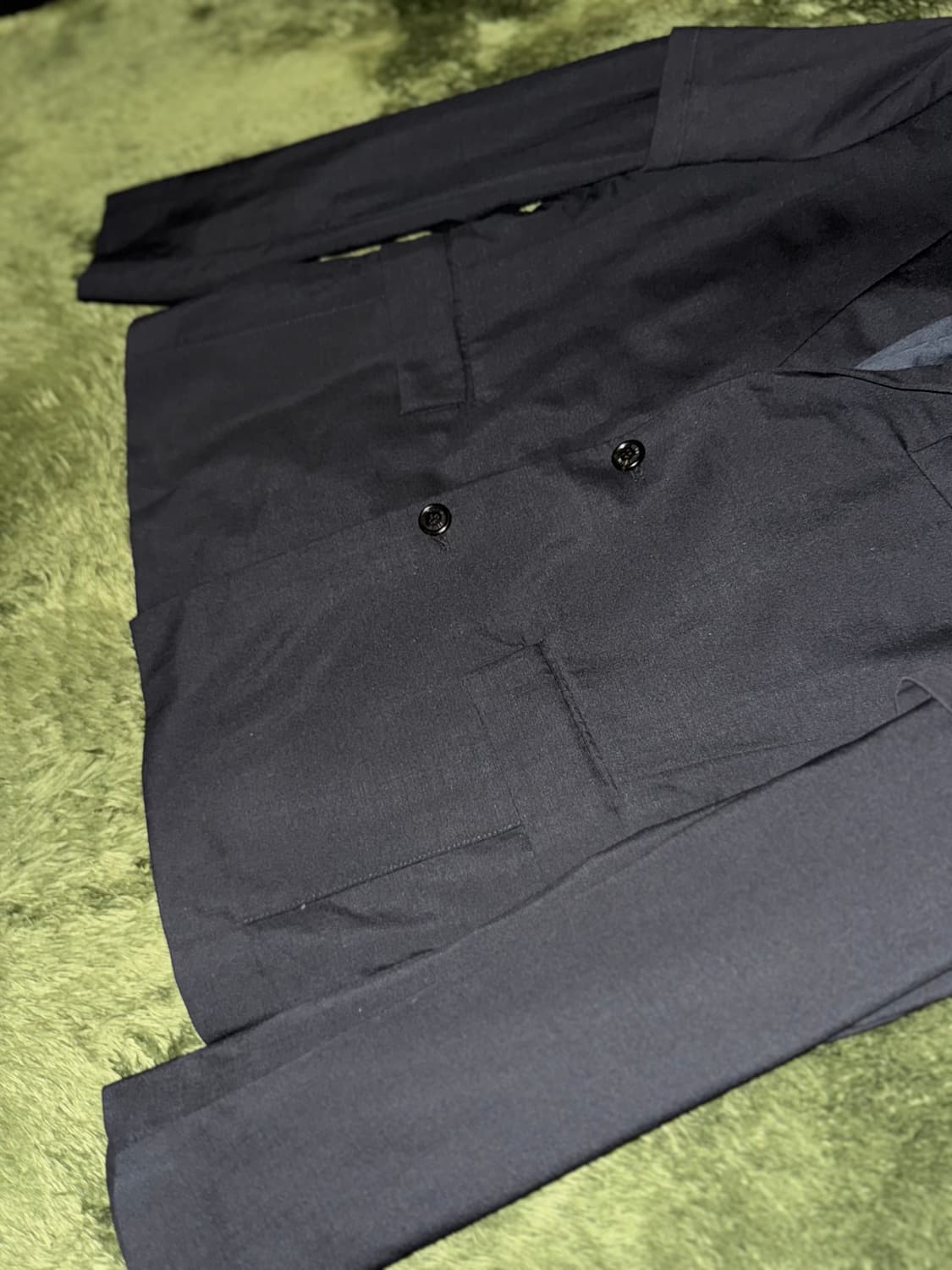 [50] 크리스 반 아쉐 13AW 더블 슬리브 블레이저 자켓 블랙 상품이미지4